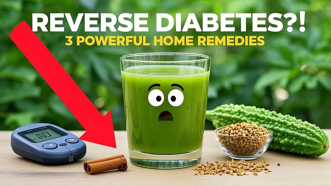 3 Powerful Home Remedies to Reverse Diabetes Naturally!