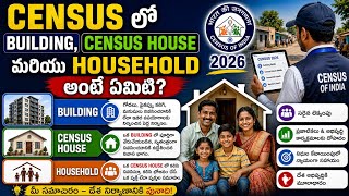 @ Census House Difference between Building, Censuses House and  Household.