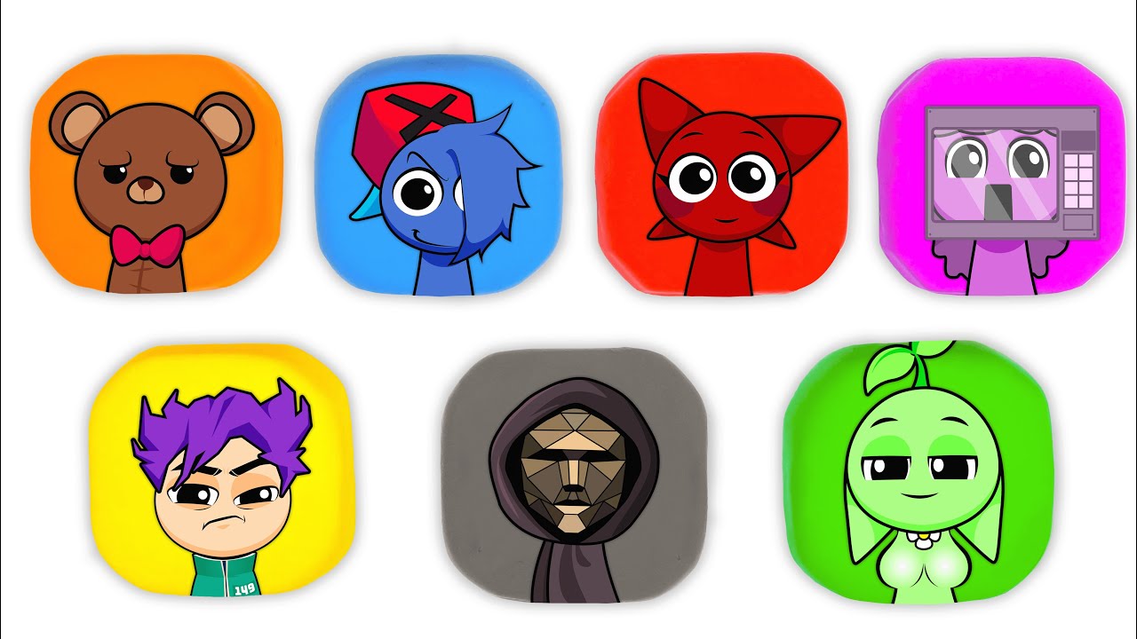 Sprunki cubes! GUESS which sprunki character will come out of the cubes | ASMR