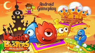 Monster Busters: Hexa Blast. (Android Gameplay) screenshot 3
