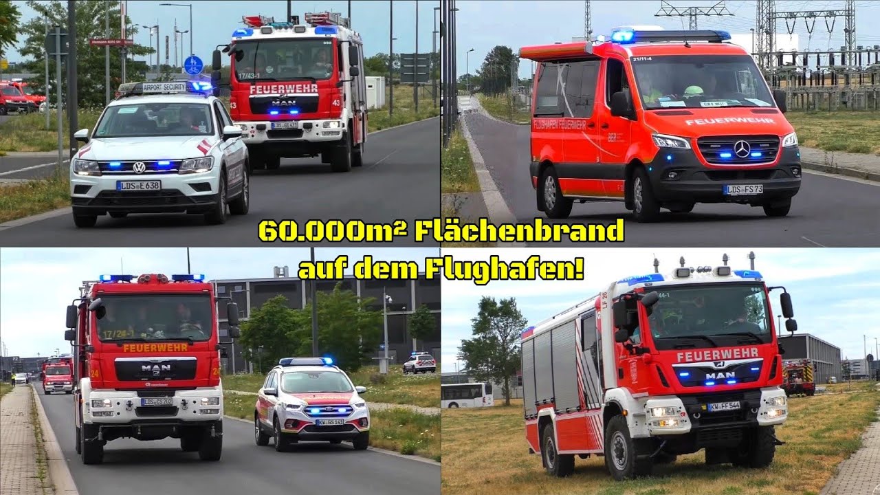 [🔥𝗚𝗥𝗢𝗦𝗦𝗕𝗥𝗔𝗡𝗗 𝗔𝗠 𝗙𝗟𝗨𝗚𝗛𝗔𝗙𝗘𝗡✈️] Einsatzfahrten》Flughafenfeuerwehr, Airport-Security unm | Flughafen BER
