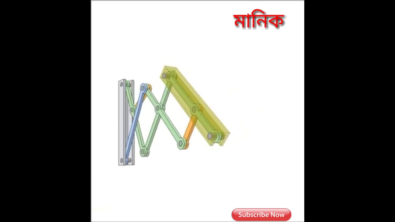 Eight-bar linkage for stretch and 90 deg. turn