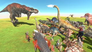 ティラノサウルス vs 全ての生き物 バージョンアップしたバトルがすごい【 Animal Revolt Battle Simulator 】 screenshot 1