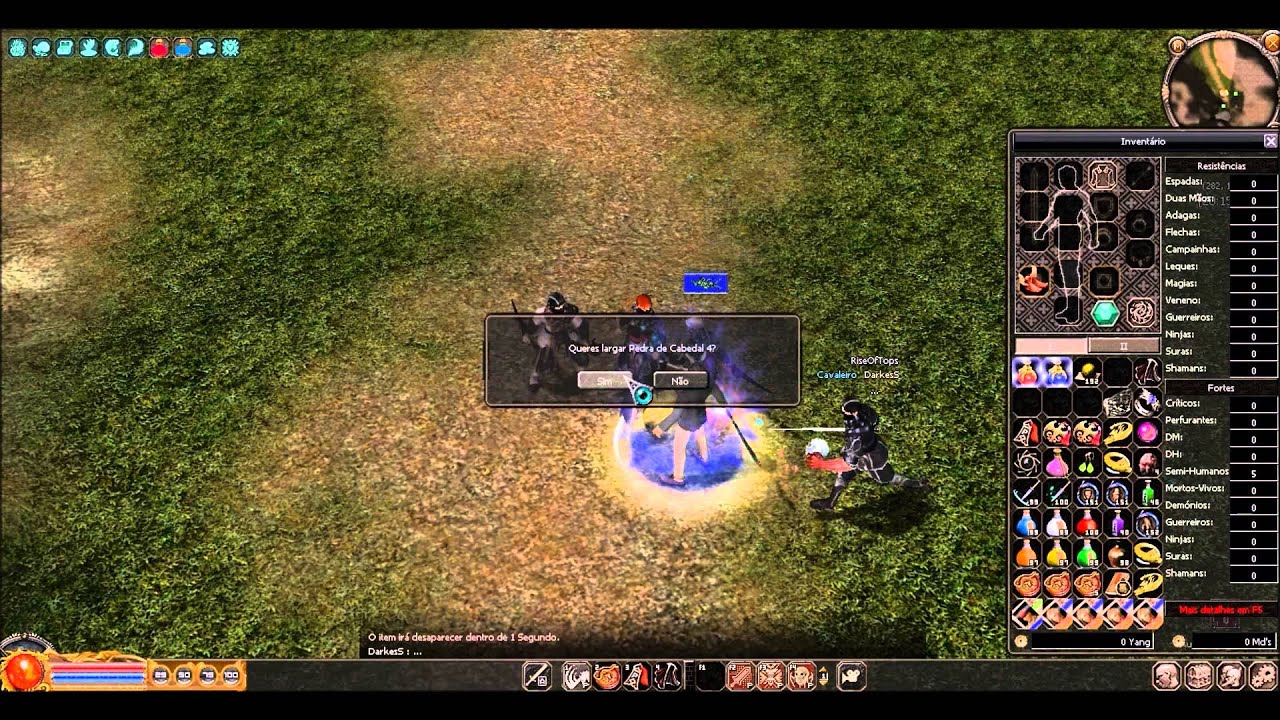 Adeus Oceanus     Items Dropados Mas Não Ignorados