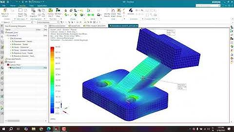 2.Siemens NX Simulation | Identify Max & Min Stress/Displacement + Unit Conversion