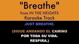 "Breathe" from In the Heights - Karaoke Track with Lyrics on Screen chords