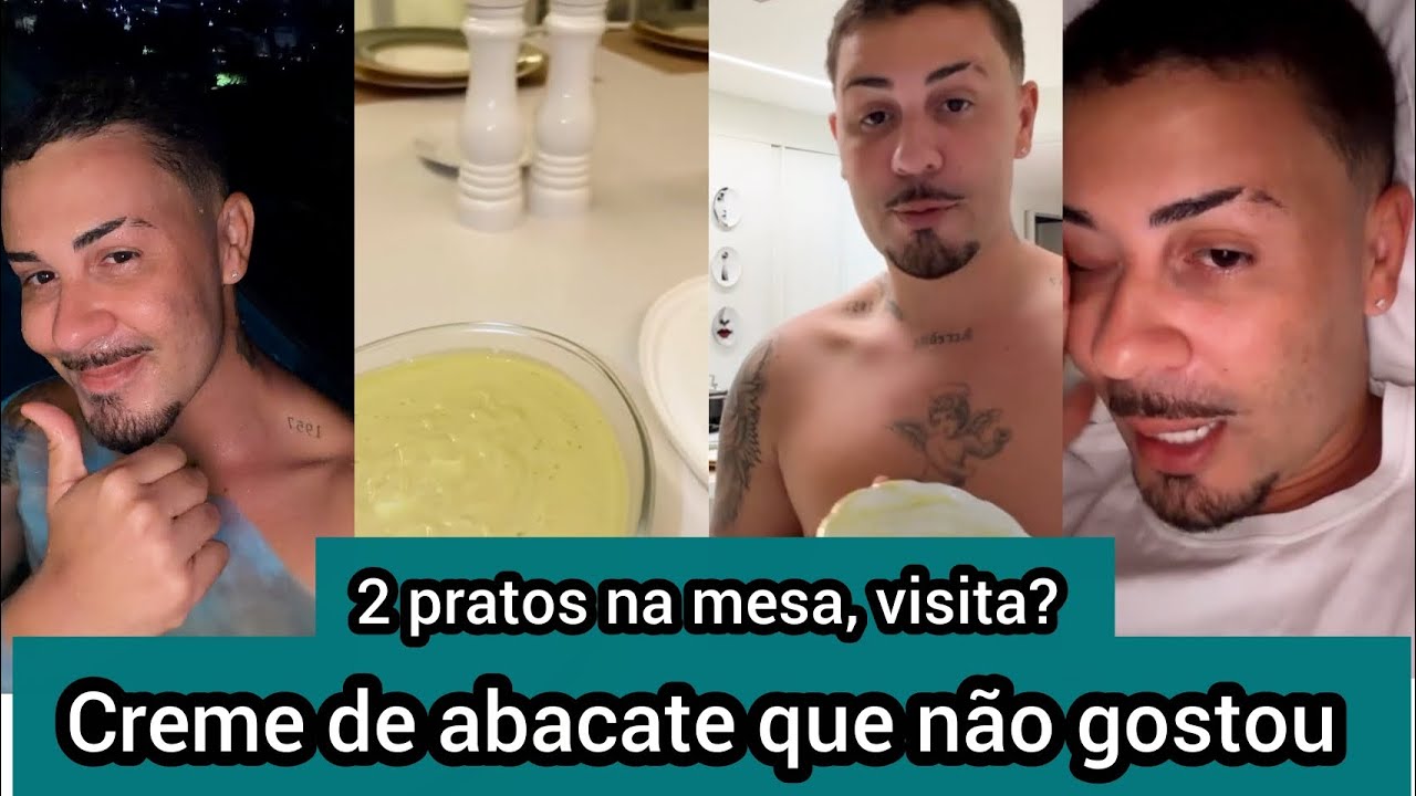 Carlinhos Maia reclama do creme de abacate que Andreia fez e após cancelamento diz estar estranho 
