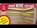 Not Enough Storage in Kitchen? |  Change Closet into a Pantry