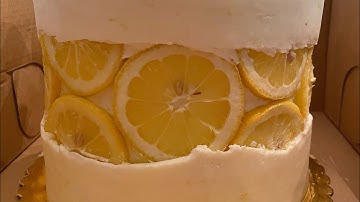 Lemon Fault Line Cake Tutorial
