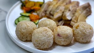 Hainanese Chicken Rice Balls Recipe In 4K HDR