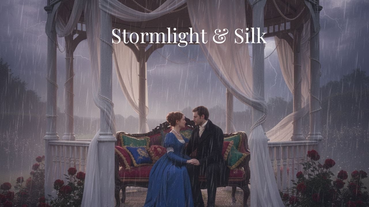 Stormlight & Silk | Bridgerton-Inspired Instrumental Music | Moody Regency Rain (1 Hour)