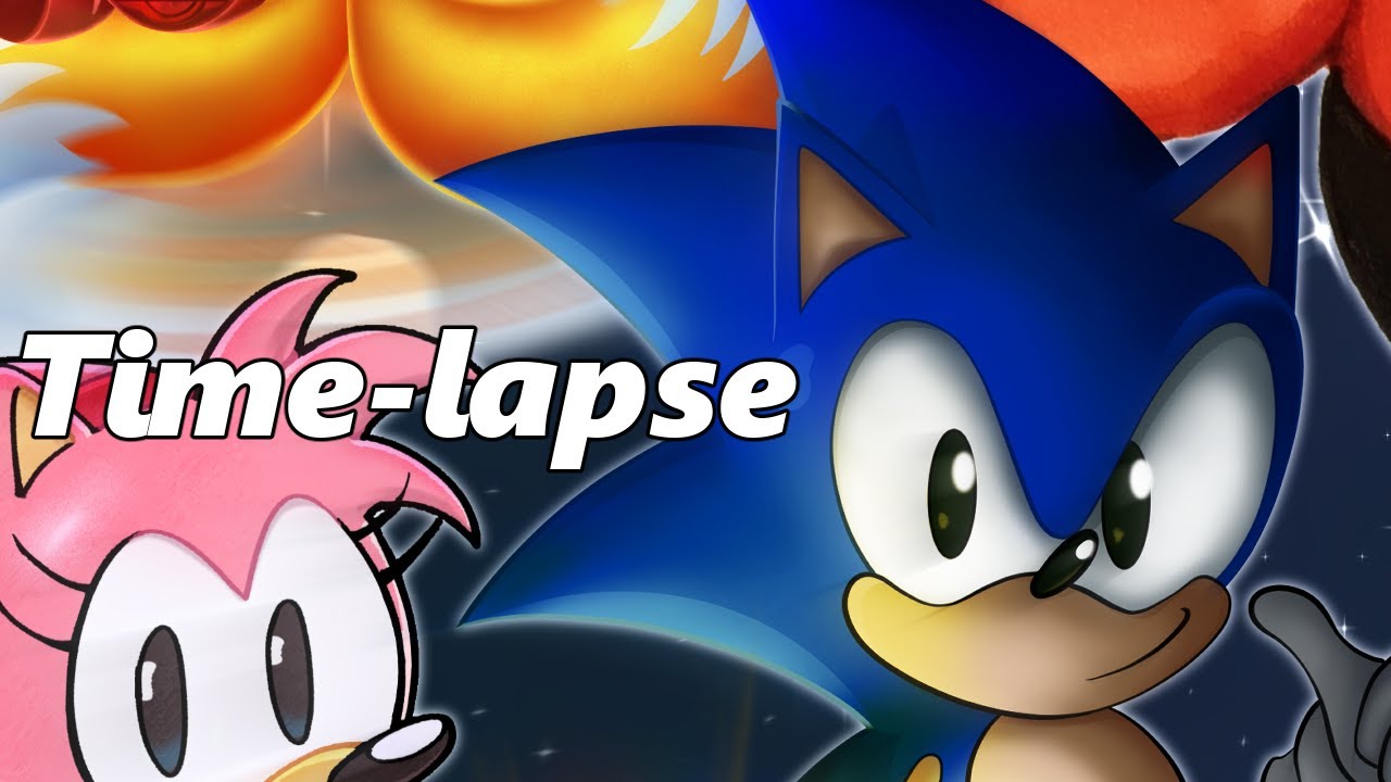Sonic R & 33 anniversary / Art Time-Lapse - YouTube