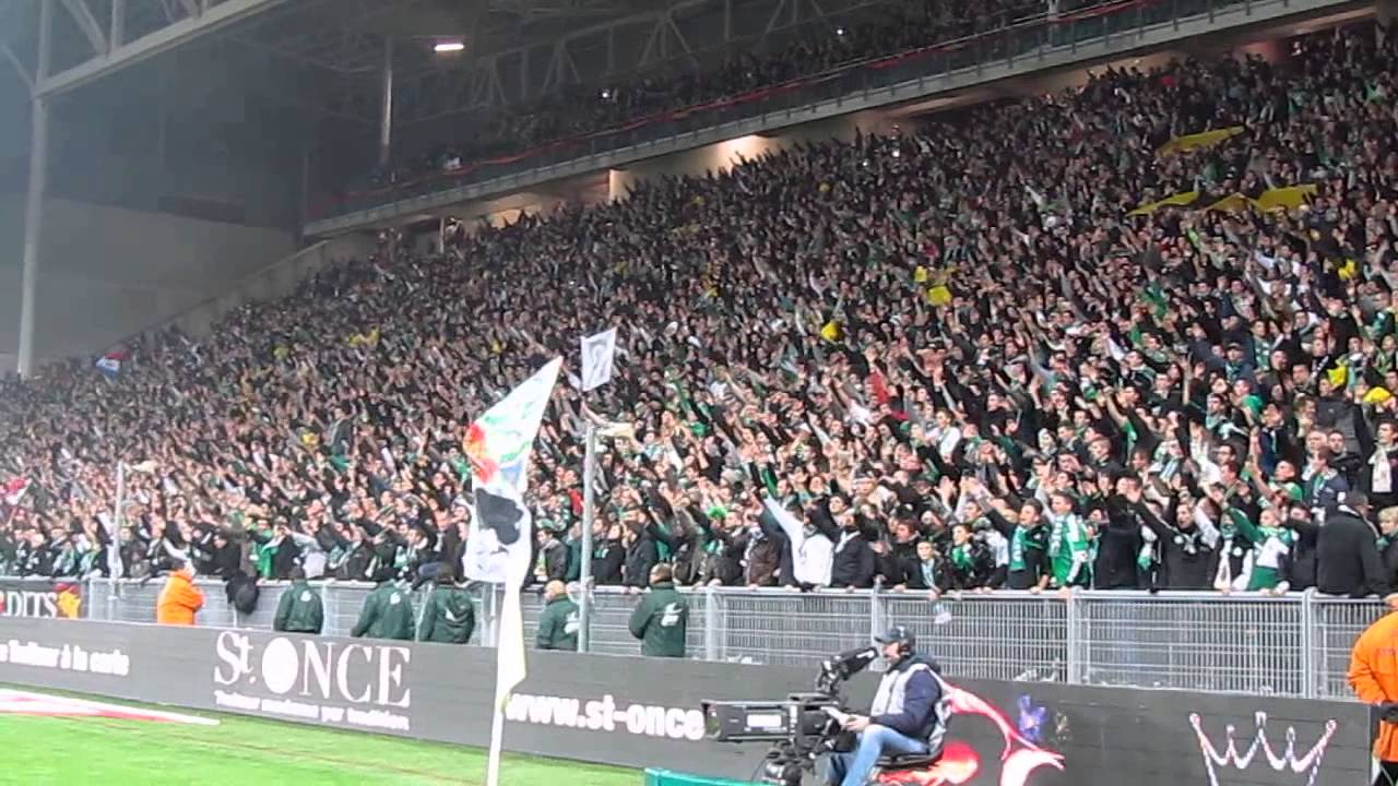 Saint Etienne vs Lyon 30-11-14 Magic Fans - YouTube