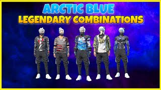 5 LEGENDARY ARCTIC BLUE BUNDLE COMBINATIONS - FREE FIRE