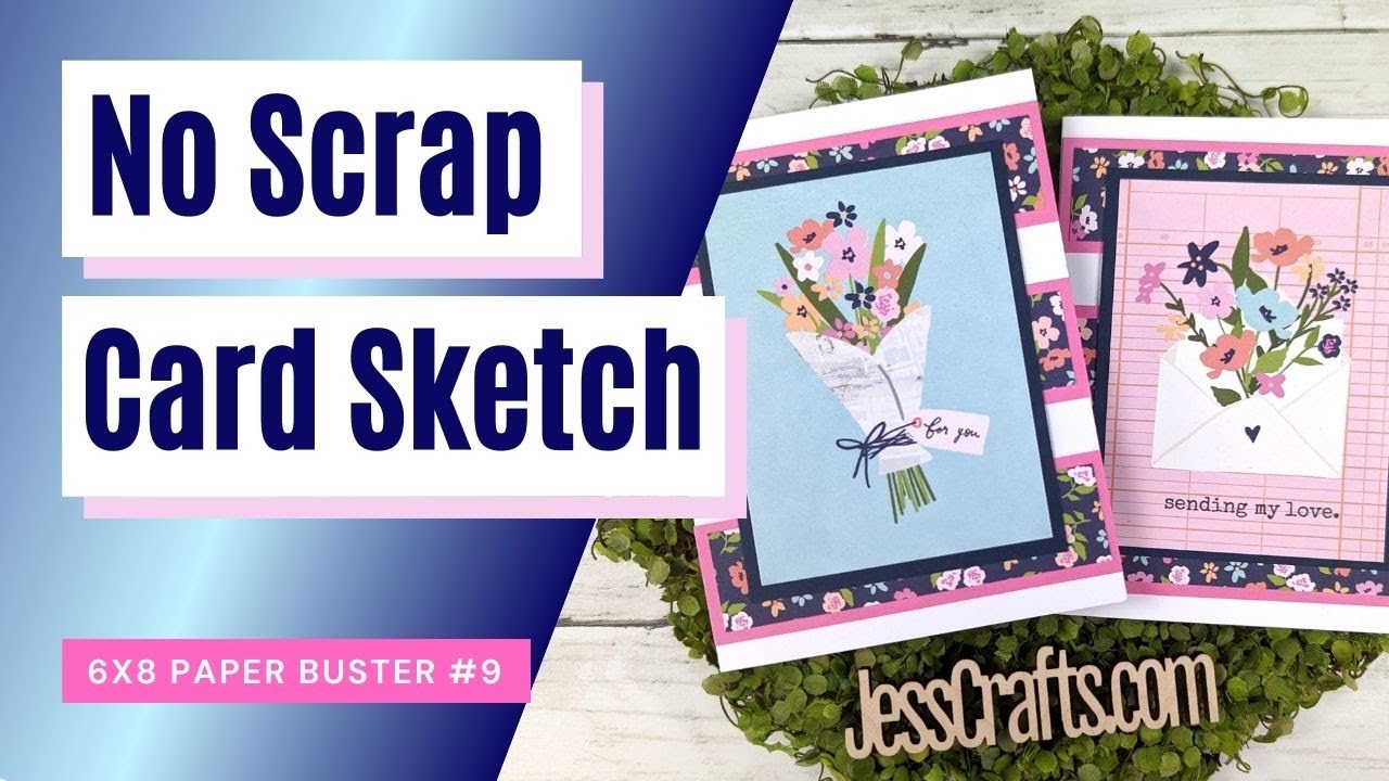 6x8 Paper with No Scraps- One Sheet Wonder Spring Cards