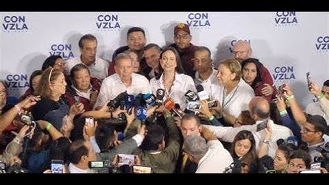 EN DIRECTO  | EDMUNDO GONZÁLEZ y MARÍA CORINA MACHADO ofrecen una conferencia de prensa.