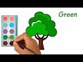 Drawing a Green Tree for Beginners | Tree Coloring Pages | MHP Learning School