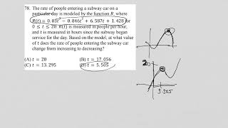 AP Precalculus Sample Test #1 MC with calculator