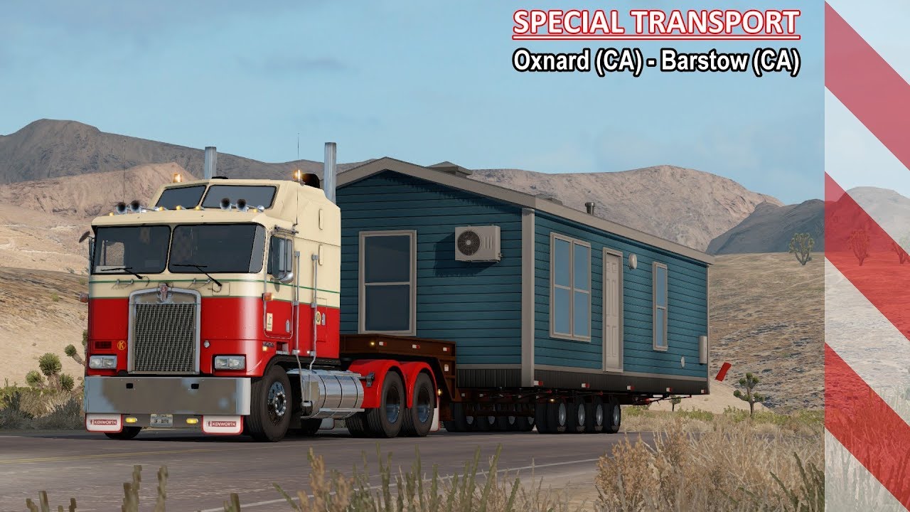 ATS Special Transport Oxnard (CA) Barstow (CA) Kenworth K100E