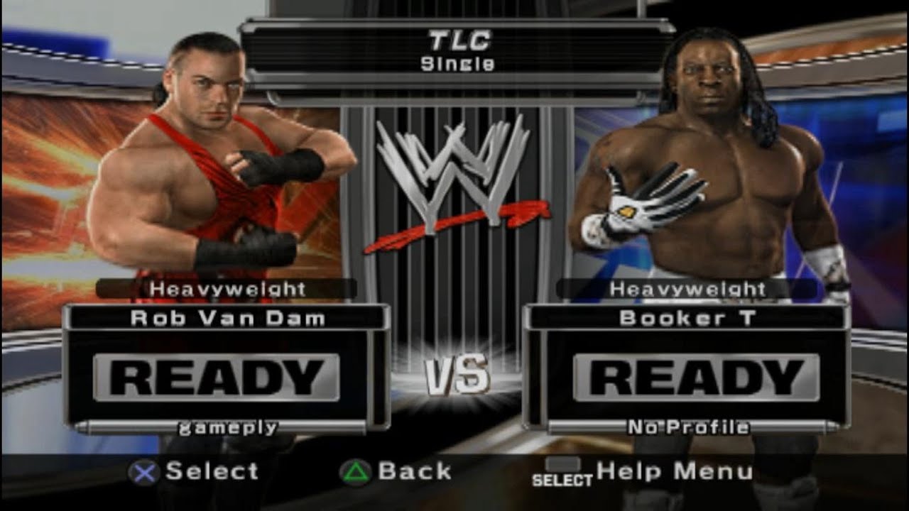 WWE SmackDown vs Raw 2007 II Rob Van Dam Vs Booker T  TLC Full Match