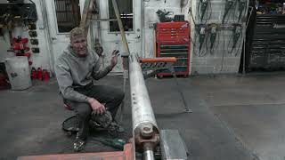 How to polish an aluminum driveshaft out of a pickup. Evan's detailing and polishing. Lifted truck