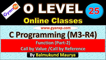O Level || C Programming M3-R4  (Part 25) || O Level  Online Class || Hindi