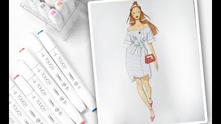 Fashion скетчинг - подробный видео-урок по модному направлению