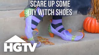 Easy Does It: DIY Witch Shoes | HGTV