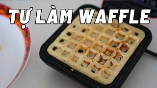 Trên tay máy làm bánh waffle mini: Nên có trong nhà