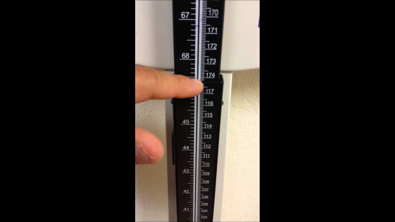 how to measure height on a scale