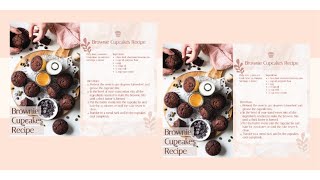 Create a Brownie Cupcakes Recipe Card screenshot 2