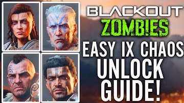 BLACKOUT: UNLOCK ALL IX CHAOS CREW: How to Unlock Shaw, Scarlett, Diego & Bruno in Blackout (BO4)
