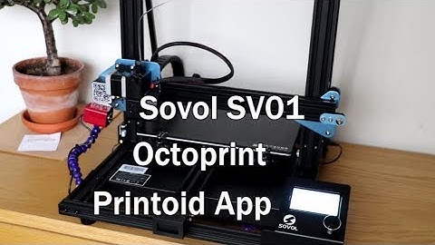 Sovol SV01 Remote Control with Octoprint and Printoid Pro.
