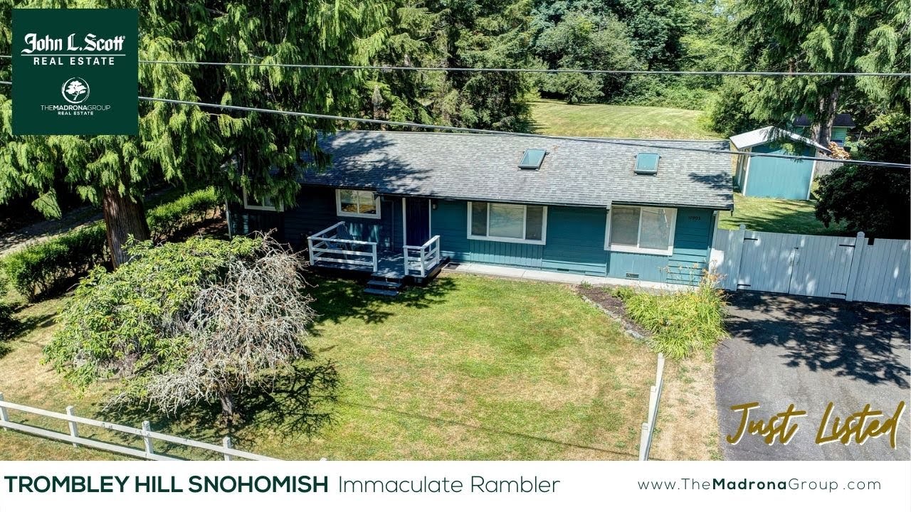 17903 117th St Se Snohomish, WA 98290 Video Tour Immaculate .59 Acre