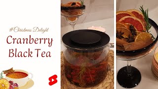 Rosemary JasMar Cranberry Black Tea Warming Christmas Drink #shorts