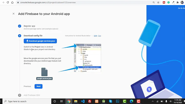 How to connect Firebase to Android Studio Manually. Firebase Android Studio Tutorial