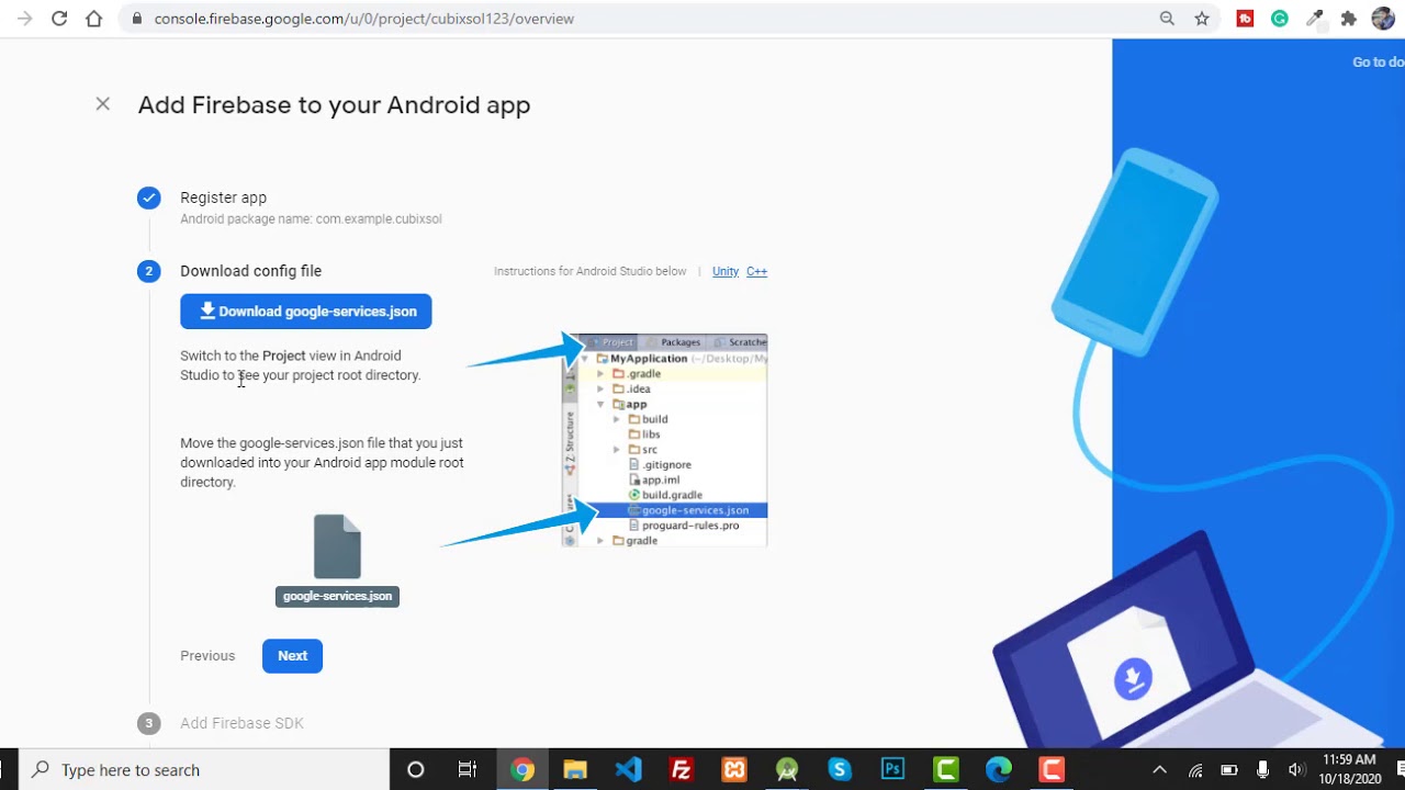 How To Connect Firebase To Android Studio Manually. Firebase Android Studio Tutorial