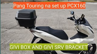 UNBOXING INSTALLATION GIVI BRACKET AND GIVI 42LI ANTARCTICA TOP BOX FOR PCX 160 #motovlog #pcx160