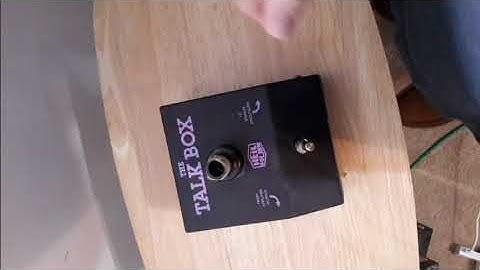 How to Connect and Play a Talk Box for Electric Guitar