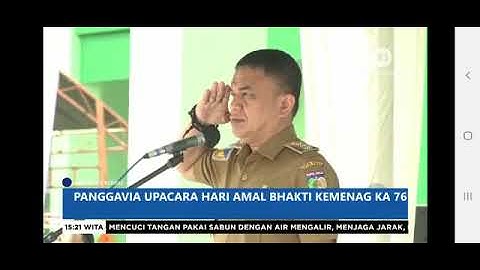 MAN 2 Kota Palu - Berita Bahasa Kaili (TVRI Palu) - Upacara HAB KEMENAG RI KE-76 di MAN 2 Kota Palu