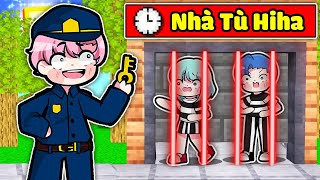 HIHA THỬ THÁCH 1 NGÀY LÀM CẢNH SÁT TRONG MINECRAFT*HIHA 24H CẢNH SÁT 🤣👮🕵️‍♀️