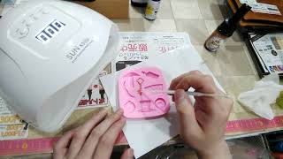 不透明モールドをUVレジンで固めてみた。。。