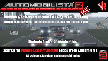 Automobilista 2 random racing Live Lobby!