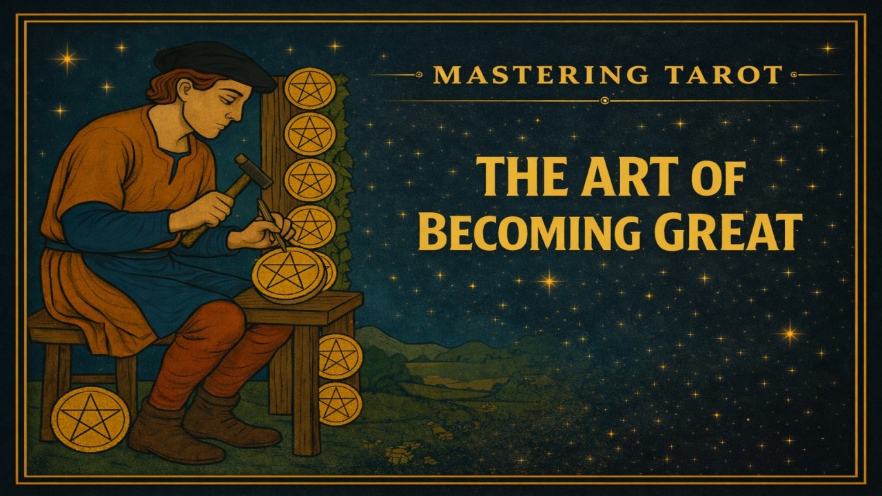 Eight of Pentacles: Mastery Through Devotion #mrcosmic #tarotdeepdive thumbnail