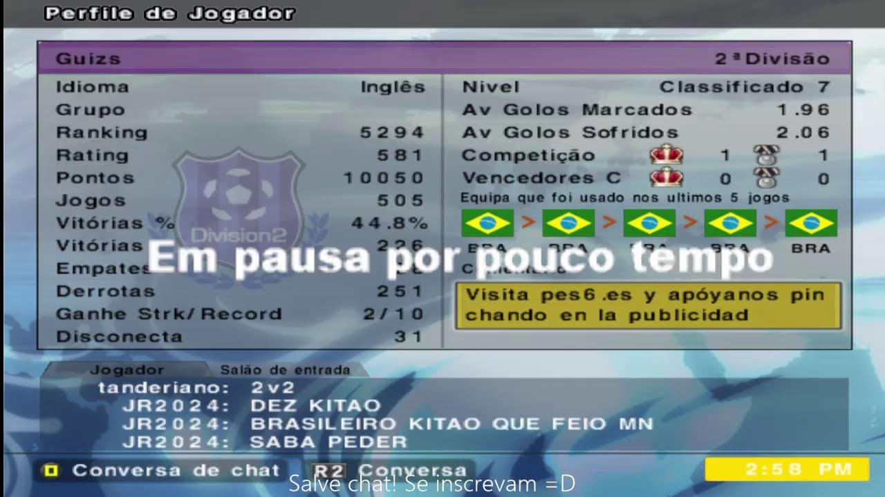 BORA DE FUT PES6ONLINE