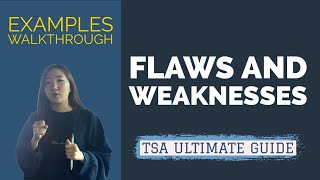 TSA Ultimate Last-Minute Guide 2022 - Flaws and Weaknesses Examples l Oxford PPE E&M