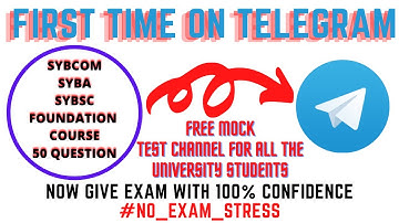 SYBCOM/BA/BSC FREE MOCK TEST OF FOUNDATION COURSE 50 QUESTIONS BY VISHAL SIR MU IDOL
