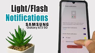 How To Enable Light Notification On Samsung A73 5G | Flash Notification Settings screenshot 5