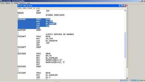 Ejecutar programas en ensamblador