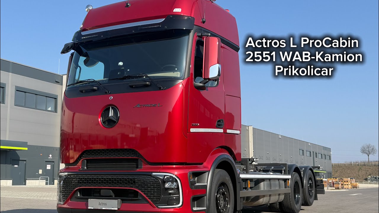 Mercedes-Benz Actros L ProCabin 2551 WAB-Kamion Prikolicar 